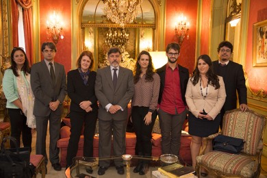 Reunión con el embajador de Brasil en España
