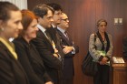 Los Líderes Brasileños momentos antes de ser recibidos por el ministro de Industria
